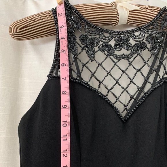 VINTAGE!! Faviana Formal Dress, Black, Size 5/6 - Picture 3 of 10